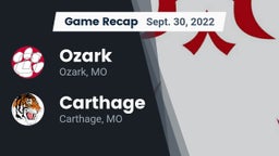 Recap: Ozark  vs. Carthage  2022