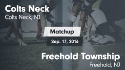 Matchup: Colts Neck vs. Freehold Township  2016