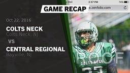 Recap: Colts Neck  vs. Central Regional  2016
