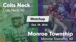 Matchup: Colts Neck vs. Monroe Township  2016