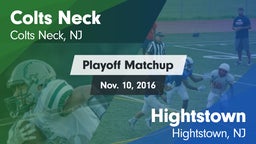 Matchup: Colts Neck vs. Hightstown  2016