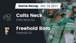Recap: Colts Neck  vs. Freehold Boro  2017