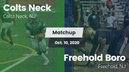 Matchup: Colts Neck vs. Freehold Boro  2020