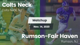 Matchup: Colts Neck vs. Rumson-Fair Haven  2020