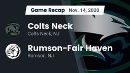 Recap: Colts Neck  vs. Rumson-Fair Haven  2020