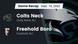 Recap: Colts Neck  vs. Freehold Boro  2022