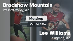 Matchup: Bradshaw Mountain vs. Lee Williams  2016
