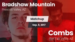 Matchup: Bradshaw Mountain vs. Combs  2017