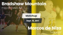 Matchup: Bradshaw Mountain vs. Marcos de Niza  2017