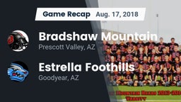 Recap: Bradshaw Mountain  vs. Estrella Foothills  2018