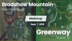 Matchup: Bradshaw Mountain vs. Greenway  2018