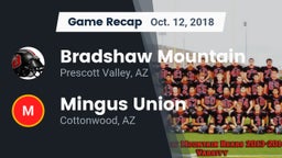 Recap: Bradshaw Mountain  vs. Mingus Union  2018