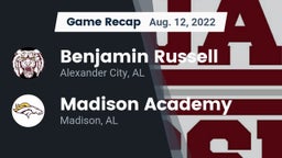 Recap: Benjamin Russell  vs. Madison Academy  2022