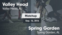 Matchup: Valley Head vs. Spring Garden  2016