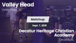 Matchup: Valley Head vs. Decatur Heritage Christian Academy  2018