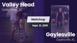 Matchup: Valley Head vs. Gaylesville  2018