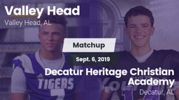 Matchup: Valley Head vs. Decatur Heritage Christian Academy  2019