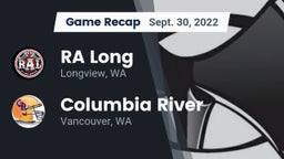 Recap: RA Long  vs. Columbia River  2022