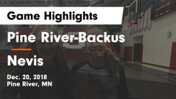 Pine River-Backus  vs Nevis  Game Highlights - Dec. 20, 2018