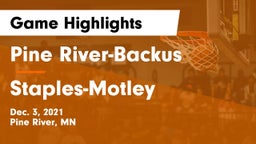 Pine River-Backus  vs Staples-Motley  Game Highlights - Dec. 3, 2021