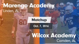 Matchup: Marengo Academy vs. Wilcox Academy  2016
