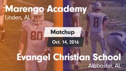 Matchup: Marengo Academy vs. Evangel Christian School 2016