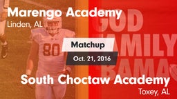 Matchup: Marengo Academy vs. South Choctaw Academy  2016