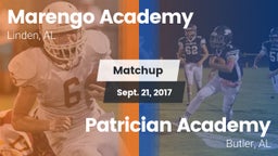 Matchup: Marengo Academy vs. Patrician Academy  2017