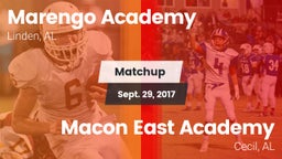 Matchup: Marengo Academy vs. Macon East Academy  2017