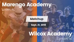 Matchup: Marengo Academy vs. Wilcox Academy  2018