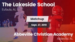 Matchup: Lakeside vs. Abbeville Christian Academy  2019
