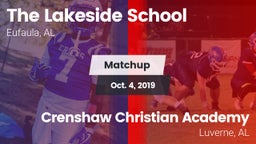 Matchup: Lakeside vs. Crenshaw Christian Academy  2019