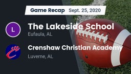 Recap: The Lakeside School vs. Crenshaw Christian Academy  2020