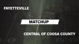 Matchup: Fayetteville vs. Central of Coosa Cou 2016