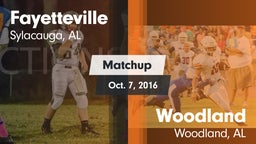 Matchup: Fayetteville vs. Woodland  2016