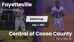 Matchup: Fayetteville vs. Central of Coosa County  2017