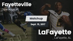 Matchup: Fayetteville vs. LaFayette  2017