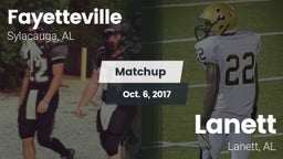 Matchup: Fayetteville vs. Lanett  2017