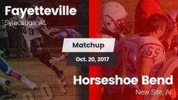 Matchup: Fayetteville vs. Horseshoe Bend  2017