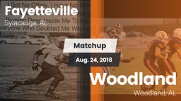 Matchup: Fayetteville vs. Woodland  2018
