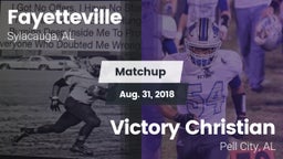 Matchup: Fayetteville vs. Victory Christian  2018