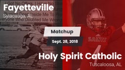 Matchup: Fayetteville vs. Holy Spirit Catholic  2018