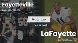 Matchup: Fayetteville vs. LaFayette  2018