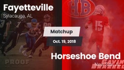 Matchup: Fayetteville vs. Horseshoe Bend  2018