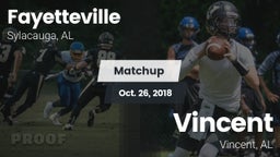 Matchup: Fayetteville vs. Vincent  2018