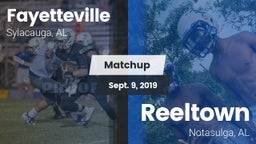 Matchup: Fayetteville vs. Reeltown  2019