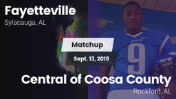 Matchup: Fayetteville vs. Central of Coosa County  2019
