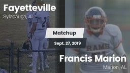 Matchup: Fayetteville vs. Francis Marion 2019