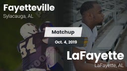 Matchup: Fayetteville vs. LaFayette  2019