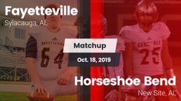 Matchup: Fayetteville vs. Horseshoe Bend  2019